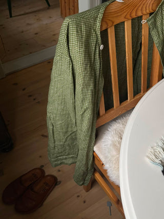 Simple Jacket | Lin | Green Pale Pink Squares