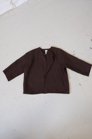 Simple Jacket | Lin | Brown