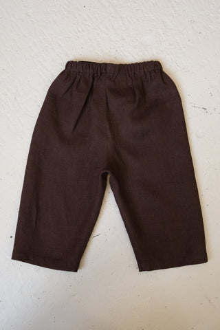Wide Trousers | Lin | Brown