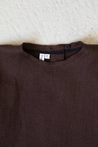 Long Sleeve Base Top | Lin | Brown