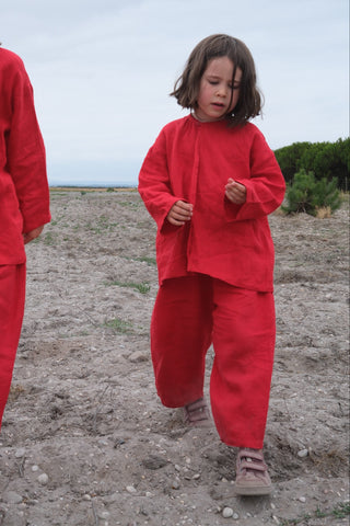 Wide Trousers | Lin | Classic Red