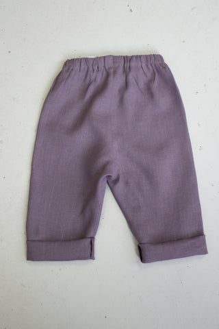 Basic Trousers | Lin | Dusty Lilac