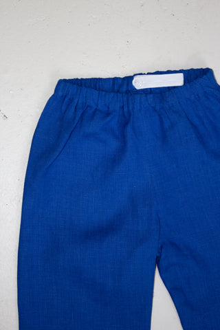 Wide Trousers | Lin | Cobalt