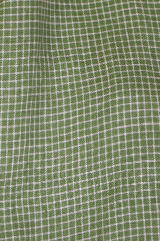 Basic Trousers | Lin | Green/Pale Pink Squares
