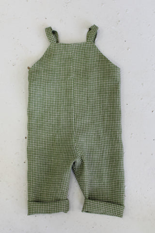 Strap Suit | Lin | Green/Pale Pink Squares