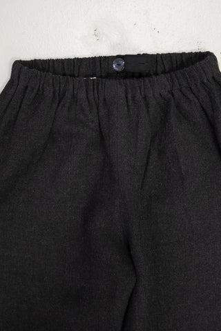 Basic Trousers | Japansk lin/ull | Anthracite Brown