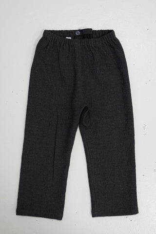Basic Trousers | Japansk lin/ull | Anthracite Brown
