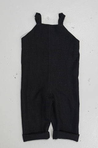 Strap Suit | Japansk lin/ull | Sort