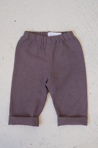 Basic Trousers | Japansk lin/ull | Deep Dusty Pink