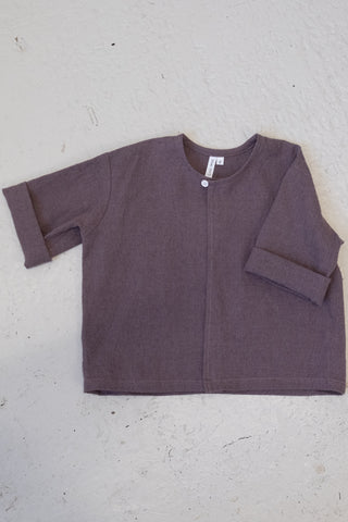 Simple Jacket | Japansk lin/ull | Deep Dusty Pink