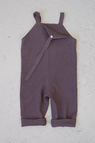 Strap Suit | Japansk lin/ull | Deep Dusty Pink