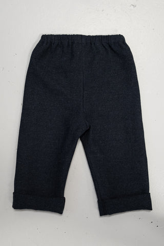 Basic Trousers | Japansk lin/ull | Deep Stone Blue