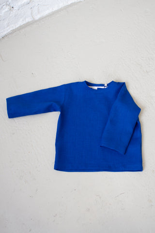 Long Sleeve Base Top | Lin | Cobalt