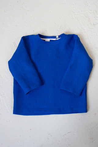 Long Sleeve Base Top | Lin | Cobalt