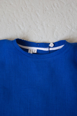 Long Sleeve Base Top | Lin | Cobalt