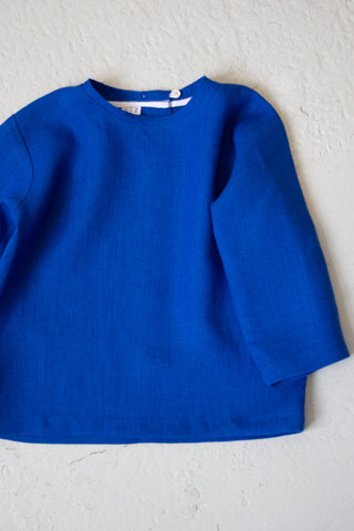 Long Sleeve Base Top | Lin | Cobalt