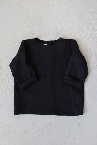 Long Sleeve Base Top | Lin | Sort