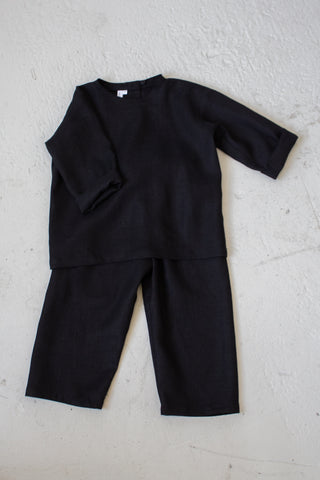 Long Sleeve Base Top | Lin | Sort