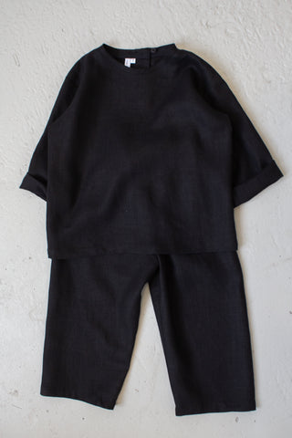 Long Sleeve Base Top | Lin | Sort