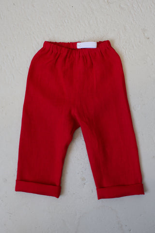 Basic Trousers | Lin | Classic Red