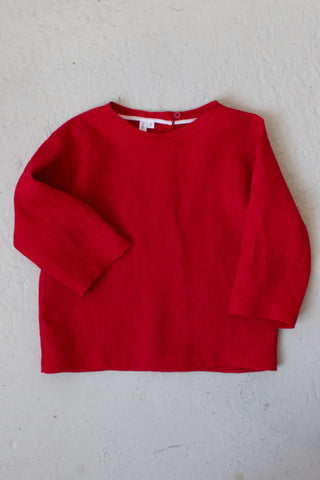 Long Sleeve Base Top | Lin | Classic Red