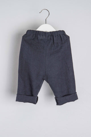 Basic Trousers | Lin | Stone Blue