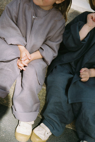 Basic Trousers | Lin | Stone Blue