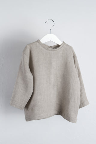 Long Sleeve Base Top | Lin | Natur