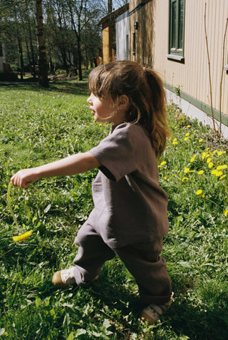 Short Sleeve Base Top | Lin | Dusty Lilac