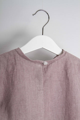 Short Sleeve Base Top | Lin | Dusty Pink
