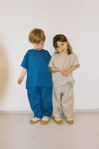 Wide Trousers | Lin | Natur