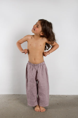 Wide Trousers | Lin | Dusty Pink