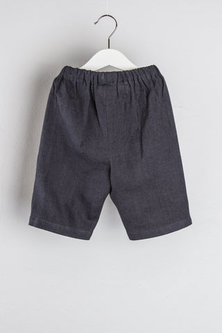 Wide Trousers | Lin | Stone Blue