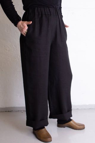 Basic Trousers | Lin | Sort