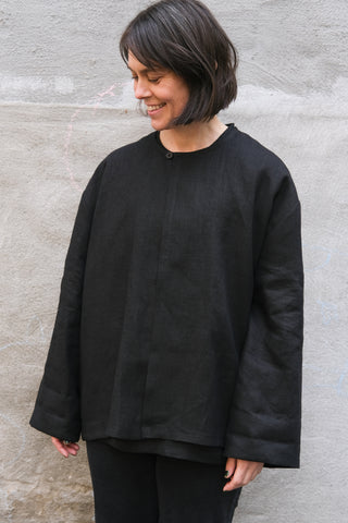 Simple Jacket | Lin | Sort