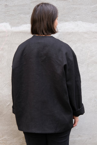 Simple Jacket | Lin | Sort
