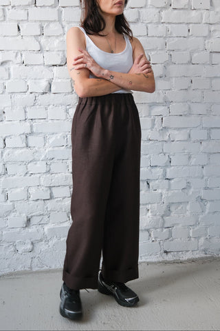 Basic Trousers | Lin | Brown