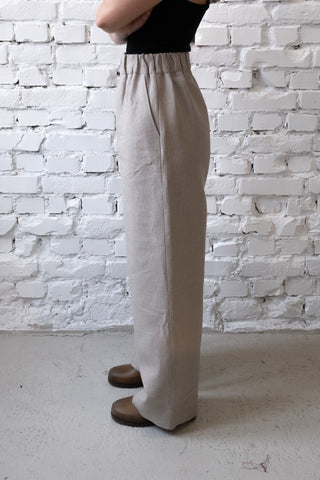 Basic Trousers | Lin | Natur