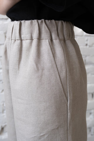 Basic Trousers | Lin | Natur