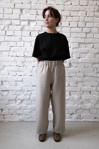 Basic Trousers | Lin | Natur