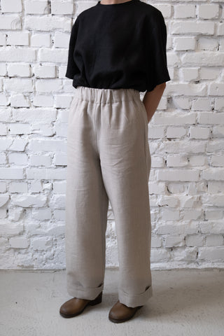 Basic Trousers | Lin | Natur