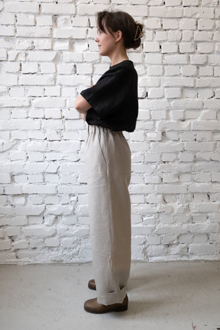 Basic Trousers | Lin | Natur