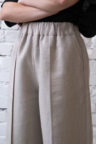Seam Trousers | Lin | Natur