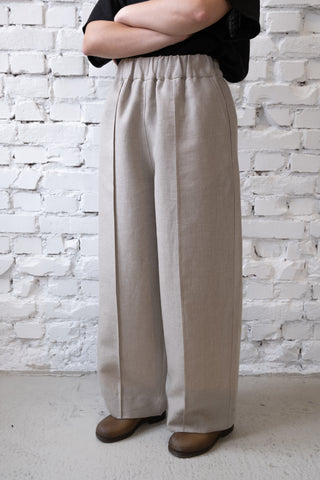 Seam Trousers | Lin | Natur