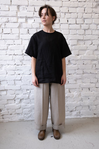 Seam Trousers | Lin | Natur