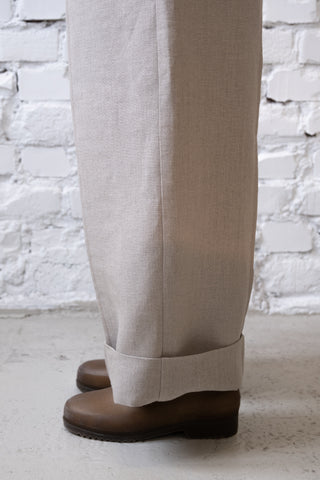Seam Trousers | Lin | Natur