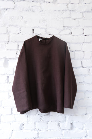 Long Sleeve Base Top | Lin | Brown