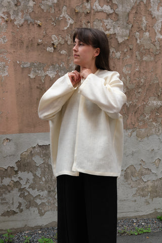 Simple Jacket | Lin | Pale Yellow