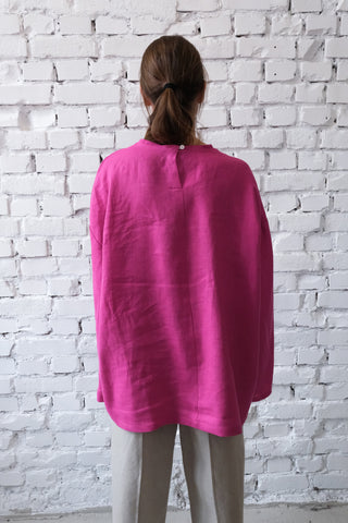Long Sleeve Base Top | Lin | Magenta