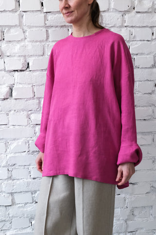 Long Sleeve Base Top | Lin | Magenta